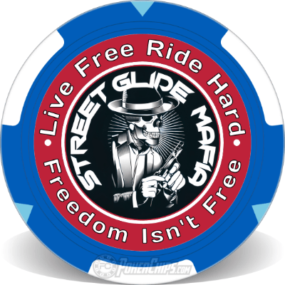 SGM 2021 Limited Edition Freedom Poker Chip 300 pieces - Street Glide Mafia